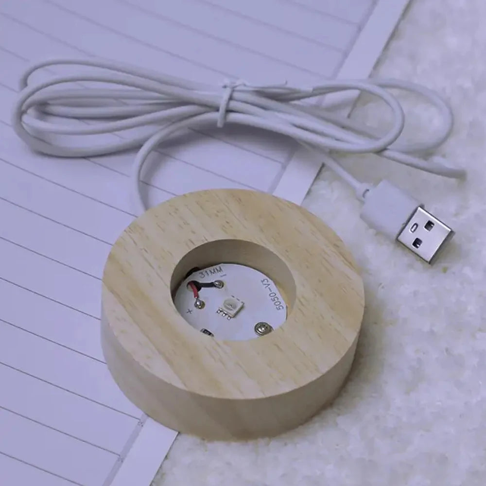 Presente com Luz, Emoção e Magia – Bola de Cristal 3D LED Stitch ou I Love You