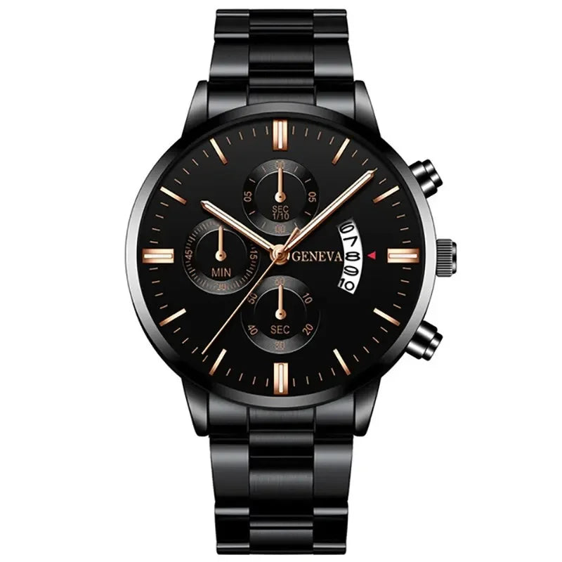Relógio Masculino Geneva - Luxo, Elegância, Durabilidade e Estilo para Homens de Sucesso