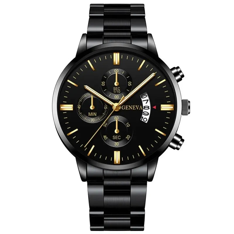 Relógio Masculino Geneva - Luxo, Elegância, Durabilidade e Estilo para Homens de Sucesso