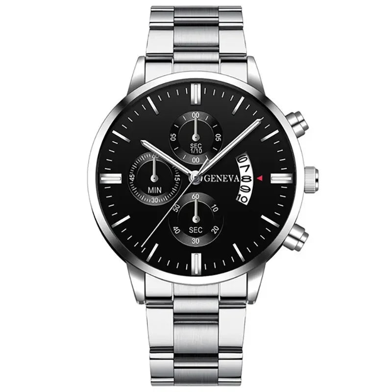 Relógio Masculino Geneva - Luxo, Elegância, Durabilidade e Estilo para Homens de Sucesso