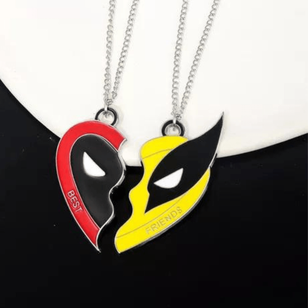 Colar Deadpool & Wolverine - Amizade Inquebrável